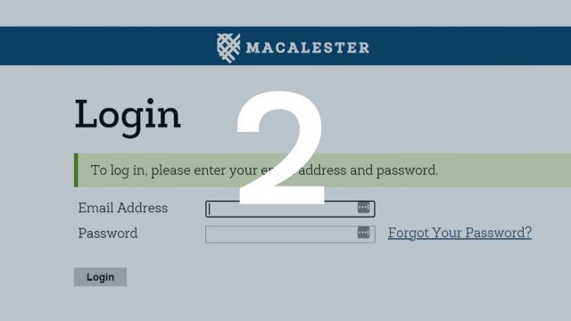 Macalester Portal 2 How to Log In