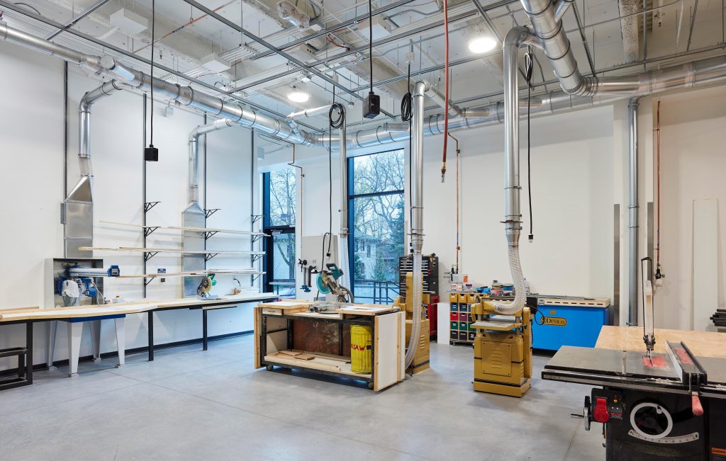 Photo of the Macalester scene shop