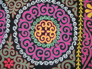 A picture of a Mongolian circular pattern