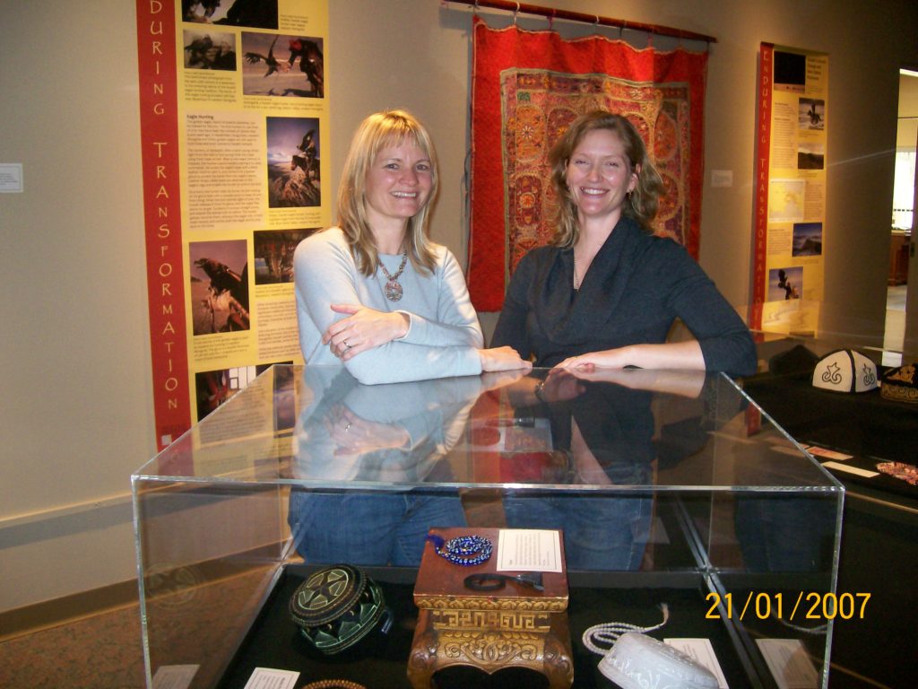 Photograph of Dr. Holly Barcus and Dr. Cynthia Werner at a museum