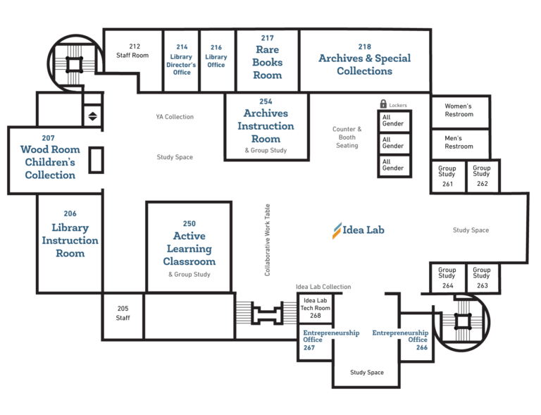 Directions: Floor Maps - DeWitt Wallace Library - Macalester College