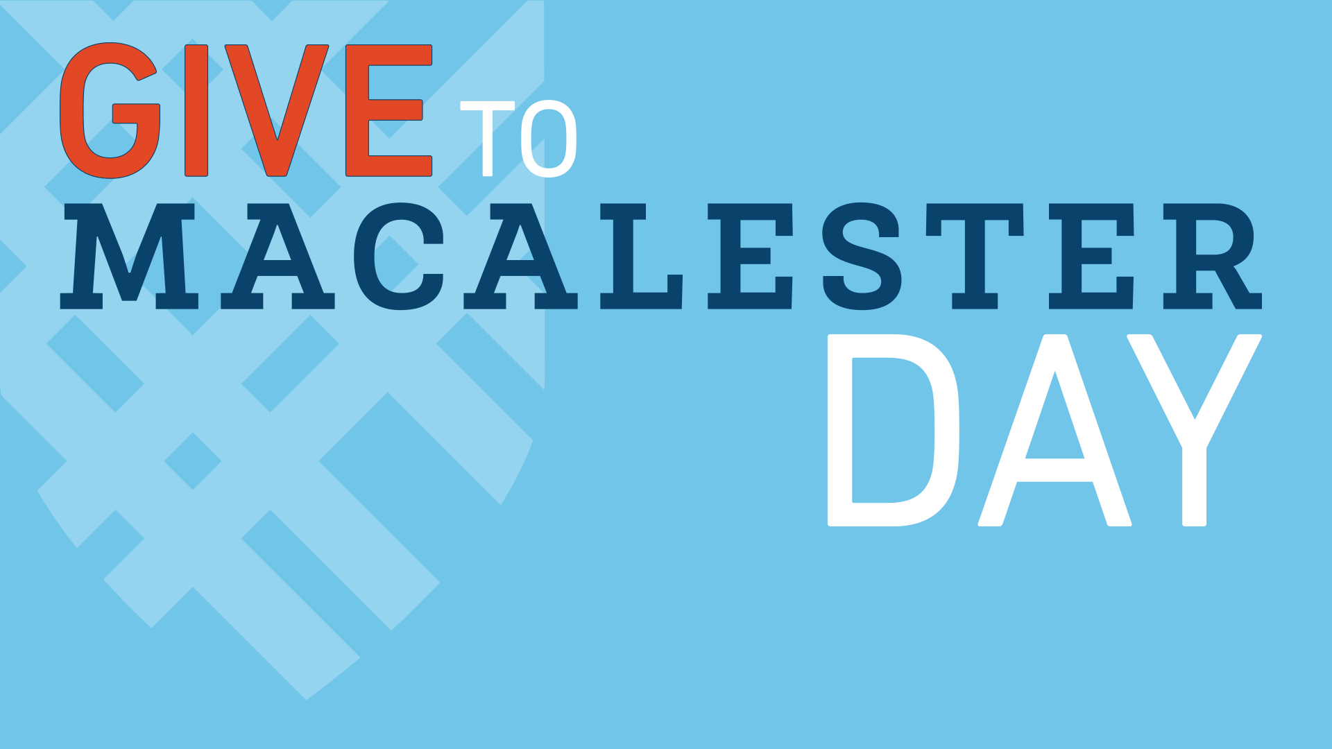 Today Is Give to Macalester Day News