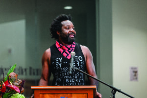 Marlon James, professor emeritus of English