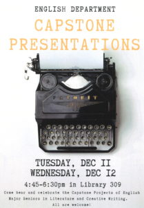 Capstone Presentations 12/11, 12/12