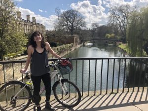 Moore-Keish in front of Trinity Hall College, Cambridge