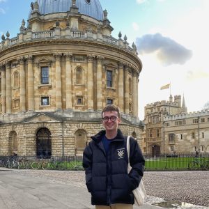 Dalton outside Radcliffe Camera