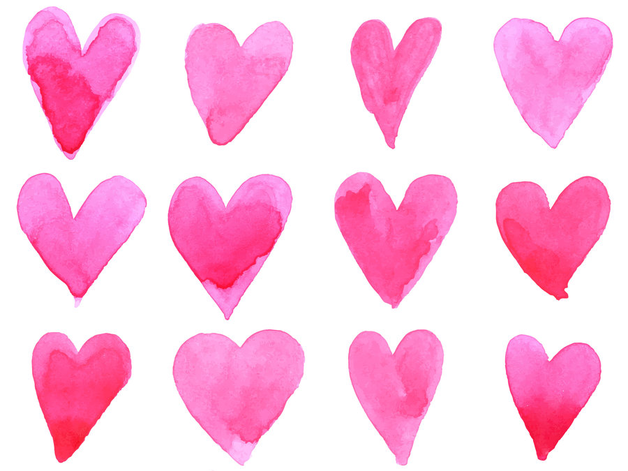 pink hearts