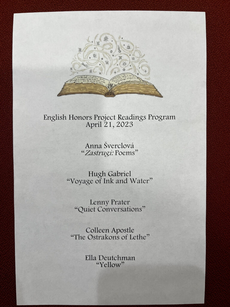 Honors Project Readings Program 2023