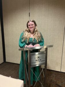 Reagan Kimzey at Sigma Tau Delta Conference